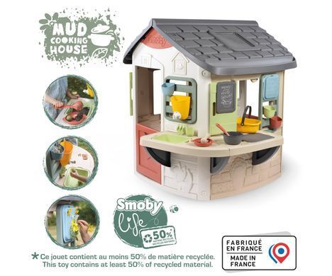 Игровой домик с кухней Mud Cooking House Smoby Life 7600810505