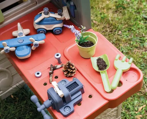 Ігровий будиночок Smoby Life Nature з майстернею та інструментами 7600810742