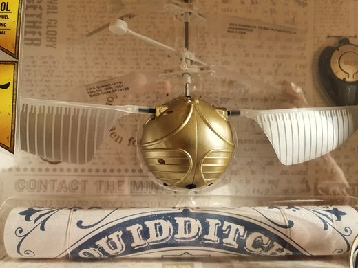 Уценка Игрушка Золотой летающий снитч с ручным управлением Golden Snitch Heliball Harry Potter Wow! Stuff WW-1001