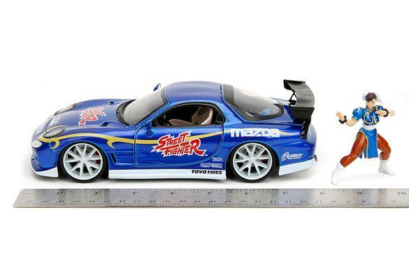 Металева машинка Вуличний боєць Street Fighter 1993 Mazda RX-7 1:24 з фігуркою Chun-Li Jada Toys 253255062