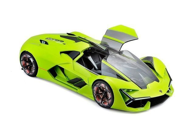 Металева автомодель Lamborghini Terzo Millennio 1/24 Bburago 18-21094 колір в асортименті зелений, сірий