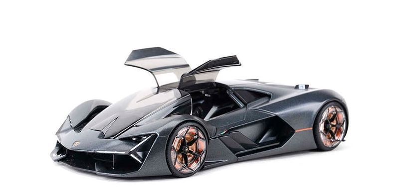 Металева автомодель Lamborghini Terzo Millennio 1/24 Bburago 18-21094 колір в асортименті зелений, сірий