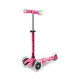 Розовый трехколесный самокат Mini Micro Deluxe Magic Pink LED MMD130 светящиеся ручки