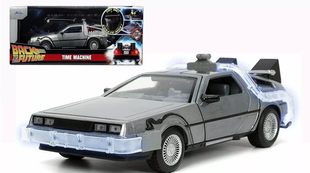 Металева машина 1:24 DeLorean DMC-12 Назад у майбутнє 1 Time Machine Jada Toys 253255038 зі світлом