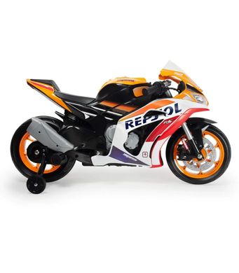 Дитячий електромотоцикл (12V, MP3) REPSOL Honda Іnjusa 6491 від 3 до 6 років