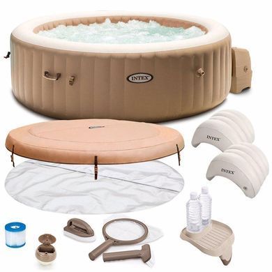 Надувний басейн-джакузі СПА Bubble Massage PureSpa INTEX 28426, 795л. 4 осіб
