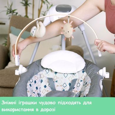 Дитяча гойдалка-шезлонг 2в1 SimpleComfort Parker Ingenuity Kids2 16926