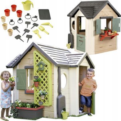 Ігровий будиночок садівника Smoby Life Garden House 7600810408 з 21 аксесуарами