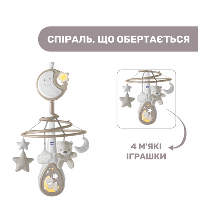 Музичний мобіль на ліжечко Ведмедик Next2Dreams Chicco 07627.00 Neutral