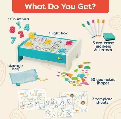 Уценка учебный набор со световым центром Light Box Playset Look & Shine Battat BX2604Z