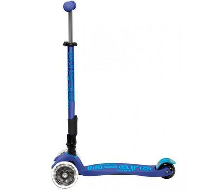 Складаний дитячий самокат Maxi Micro Deluxe Foldable LED Navy Blue MMD099 від 5 до 12 років