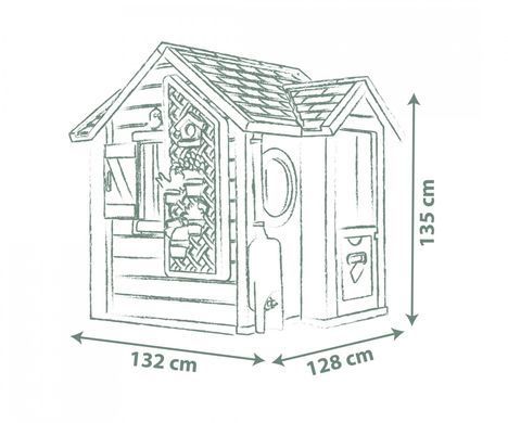Ігровий будиночок садівника Smoby Life Garden House 7600810408 з 21 аксесуарами