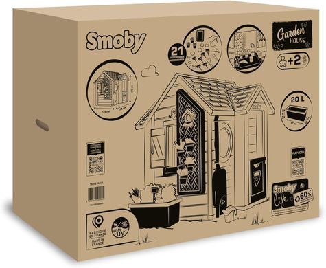 Ігровий будиночок садівника Smoby Life Garden House 7600810408 з 21 аксесуарами