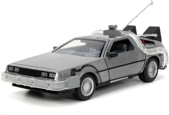 Металева машина 1:24 DeLorean DMC-12 Назад у майбутнє 1 Time Machine Jada Toys 253255038 зі світлом