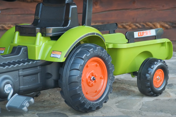 Дитячий трактор на педалях з ковшем і причепом Claas Arion 410 Falk 2040AM від 2 років