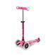 Розовый трехколесный самокат (до 50 кг) Mini Micro Deluxe Magic Pink LED MMD130 светящиеся ручки