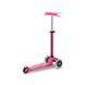Розовый трехколесный самокат (до 50 кг) Mini Micro Deluxe Magic Pink LED MMD130 светящиеся ручки