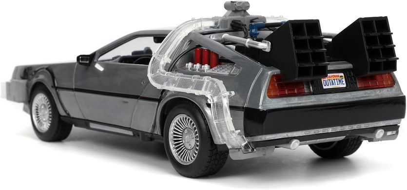 Металева машина 1:24 DeLorean DMC-12 Назад у майбутнє 1 Time Machine Jada Toys 253255038 зі світлом