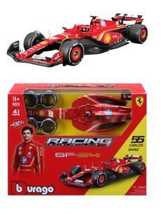 Металевий авто-конструктор Ferrari F1 Sf-24 Carlos Sainz #55 (1:24) Bburago 18-26859