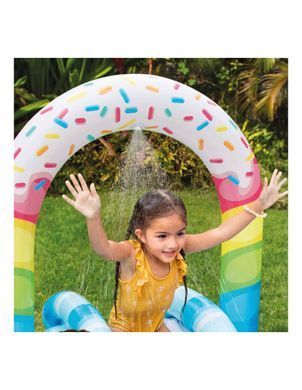 Дитячий ігровий центр-басейн з гіркою Candy Fun Play Center Intex 57144