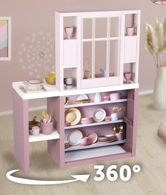 Детская интерактивная кухня Loft Fleur Pink Smoby 7600312602 с аксессуарами и звуковым эффектом