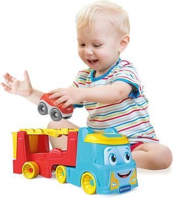 Машинка погрузчик 2 в 1 Tumbling Car Transporter Baby Clementoni 17892