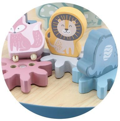 Дерев'яний навчальний маніпулятивний стіл Монтессорі PolarB Viga Toys Wire Beads Table 44033