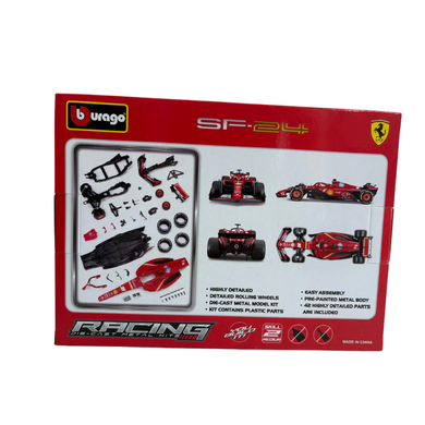 Металевий авто-конструктор Ferrari F1 Sf-24 Carlos Sainz #55 (1:24) Bburago 18-26859