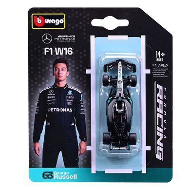 Автомодель (1:64) Mercedes-AMG F1 W16 (2025) Bburago 18-58002 в асортименті