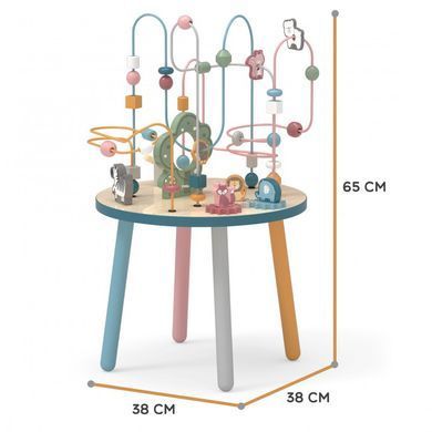 Дерев'яний навчальний маніпулятивний стіл Монтессорі PolarB Viga Toys Wire Beads Table 44033