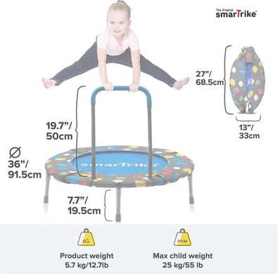 Батут з кульками 3в1 SmarTrike STTR9200005 Activity Center Trampoline & Ball Pit