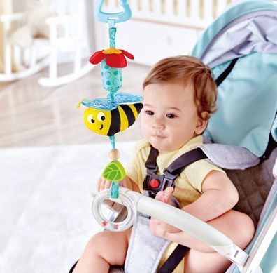 Игрушка подвеска на коляску Шмель Bumblebee Pram Rattle Hape E0022