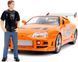 Fast & Furious Металева машинка 1995 Toyota Supra 1:24 з фігуркою Браяна Jada Toys 9330738314R00
