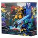 Игровой набор с машинками-трансформерами 5в1 Метатрон Quantum Heroes Dinoster EU580855