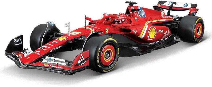 Металевий авто-конструктор Ferrari F1 Sf-24 Carlos Sainz #55 (1:24) Bburago 18-26859