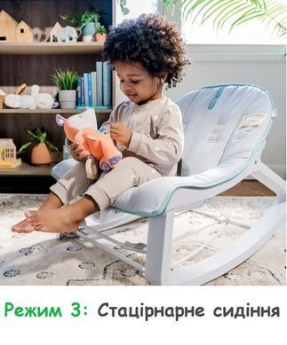 Дитячий шезлонг-гойдалка та крісло для малюків 3 в 1 Keep Cozy Ingenuity 12428