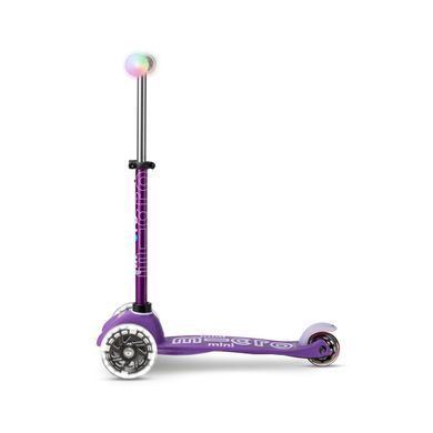 Уценка трехколесный самокат Mini Micro Deluxe Magic Purple MMD129 светящиеся ручки и LED колеса