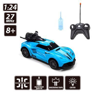 Уцінка Машинка на радіокеруванні Spray Car Sport (1:24, 27 MHz) Sulong Toys SL-354RHBL світло, функція туман