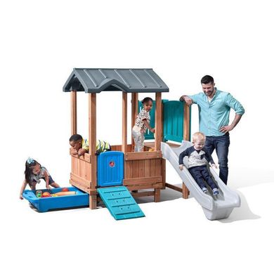 Детская площадка Adventure Playhouse с горкой и песочницей Step2 4906KR