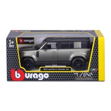 Металева машинка Land Rover Defender 110 (2022) Bburago 18-21101 (1:24)