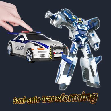 Набір роботів-трансформерів 2в1 Поліцейська машина S5 Rescue Tobot P Police Car Young Toys 301152