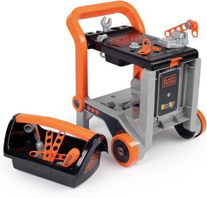Дитяча пересувна майстерня з інструментами 3 в 1 Black+Decker Smoby 360219