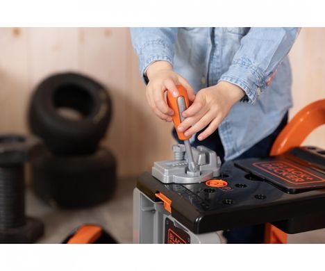Дитяча пересувна майстерня з інструментами 3 в 1 Black+Decker Smoby 360219