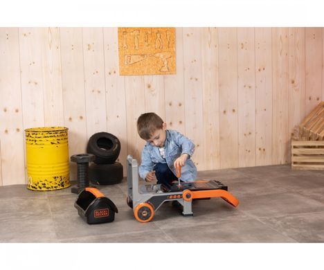 Дитяча пересувна майстерня з інструментами 3 в 1 Black+Decker Smoby 360219