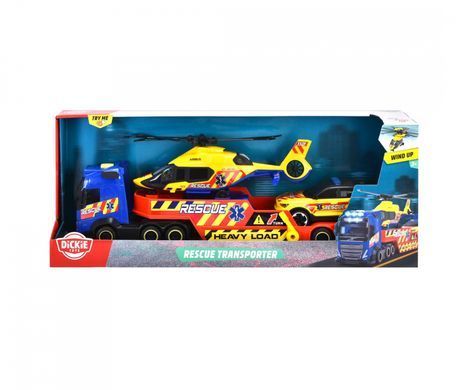 Ігровий набір Volvo Транспортер рятувальної служби Rescue Transporter Dickie Toys 3717005