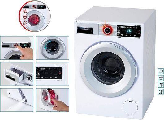 Интерактивная игрушечная стиральная машина Bosch Toy Washing Machine Theo Klein 9213 со звуком и светом