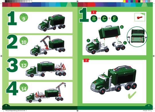 Игровой набор Грузовик с инструментами 4в1 Bosch mini Power Tool Truck set Theo Klein 8626