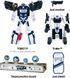 Набір роботів-трансформерів 2в1 Поліцейська машина S5 Rescue Tobot P Police Car Young Toys 301152