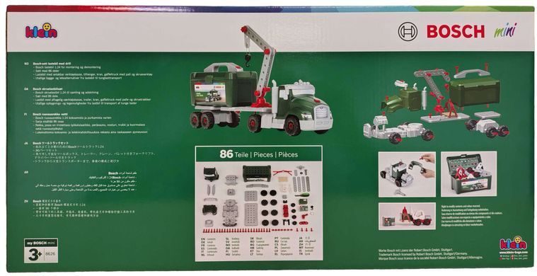 Игровой набор Грузовик с инструментами 4в1 Bosch mini Power Tool Truck set Theo Klein 8626