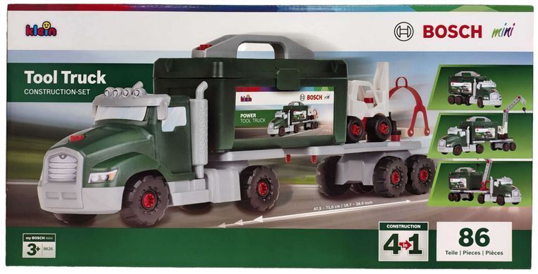 Игровой набор Грузовик с инструментами 4в1 Bosch mini Power Tool Truck set Theo Klein 8626